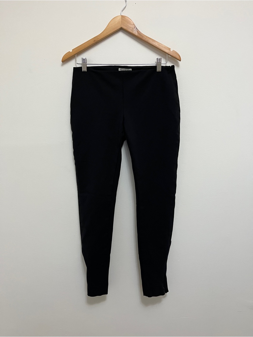 Balenciaga Black Ankle Zip Pants Size 42